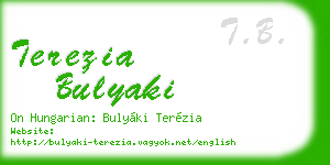 terezia bulyaki business card